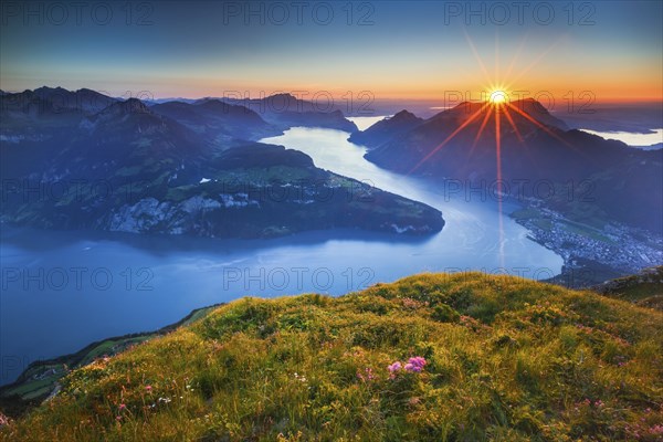 View from Fronalpstock, Switzerland, Europe