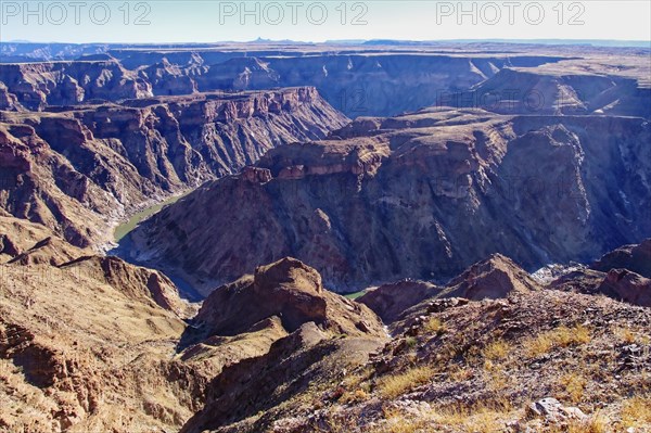Canyons of the Fish River Canyon. The Fish River Canyon is part of the state-owned Ais-Ais