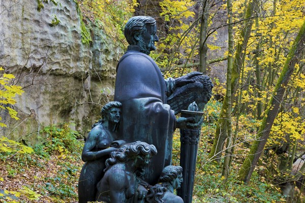 Richard Wagner monument in Liebethaler Grund