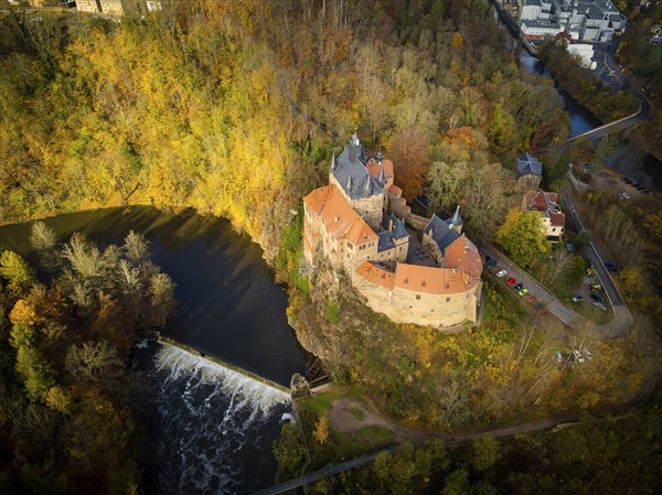 Kriebstein Castle in Autumn