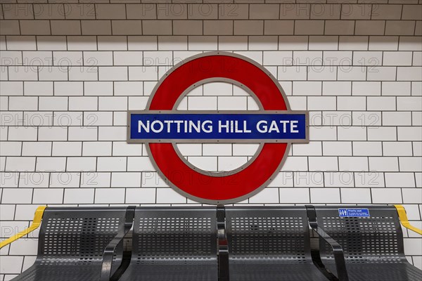 Notting Hill Gate Underground Station, Notting Hill Gate Underground Station, SLondon, England,