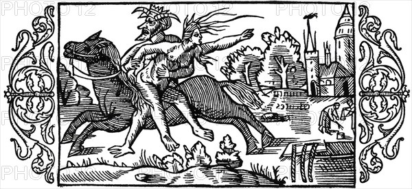Olaus Magnus History of the Nordic Peoples. On the punishment of witches, 1555. The horned man