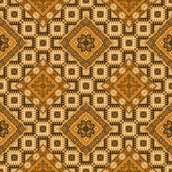 Traditional Latvian embroidery seamless pattern, vector illustration