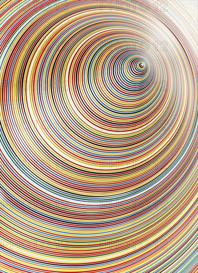 Abstract art rainbow circle background, vector illustration