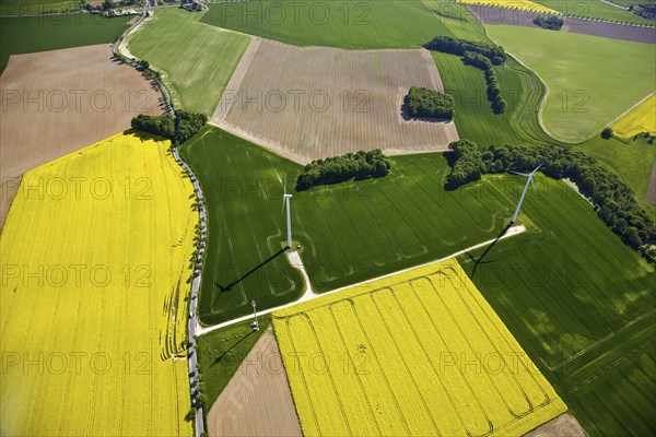 Aerial photo field