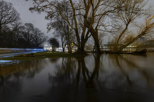 At the first flood of 2024, the peak has been passed and the water levels are slowly falling again.