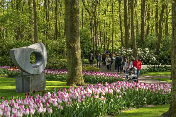 The Keukenhof, gardens, amusement park, spring park, spring flower show, near Lisse, South Holland,
