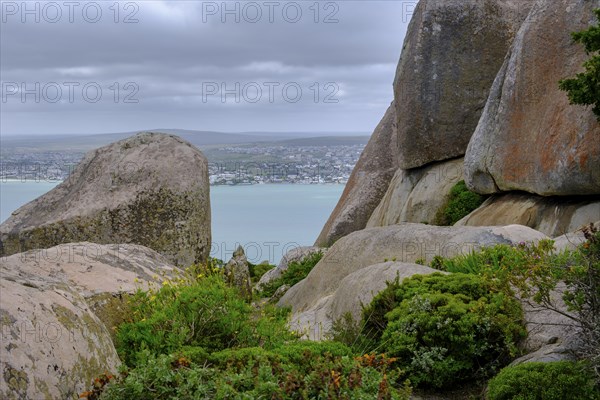 Rock formations at the Postberg viewpoint, Langebaan Lagoon, West Coast National Park, Western