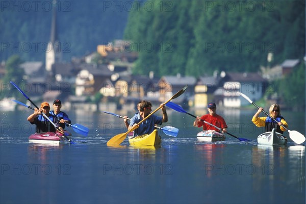 Kayaking, Hallstatt am See, Upper Austria