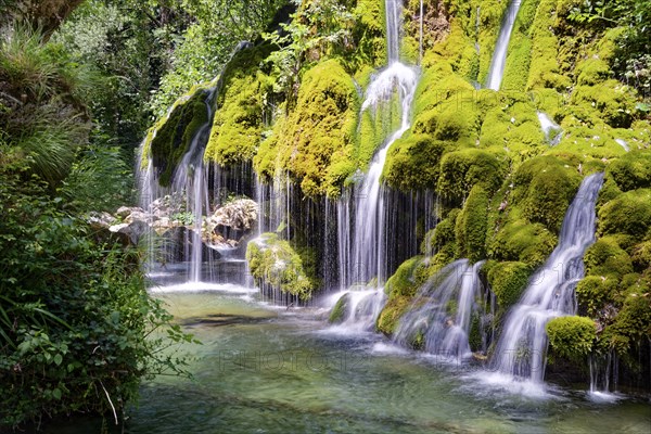 The Oasi Cascate Capelli Di Venere waterfall, also known as Fontana Capello, is located in the