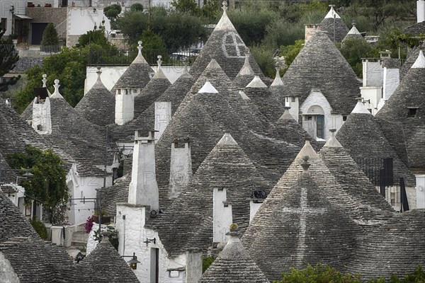 Europe, Italy, Alberobello, Trulli village, Itria Valley, Apulia, Apulia, Italy, Europe