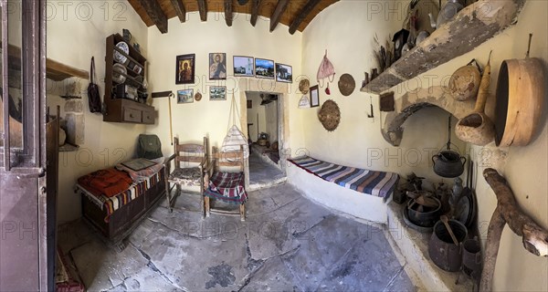For visitors of Odigitria Monastery open furnished traditionally furnished historic monk's cell