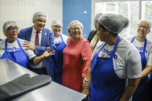 Svenja Schulze (SPD), Federal Minister for Economic Cooperation and Development, during a visit to