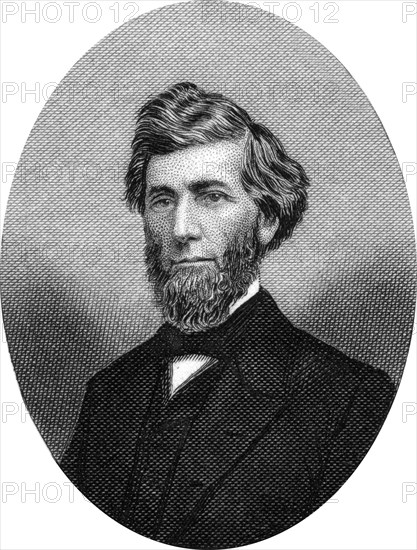 Engraving of Reuben Eaton Fenton (July 4, 1819 â€“ August 25, 1885), an American merchant and