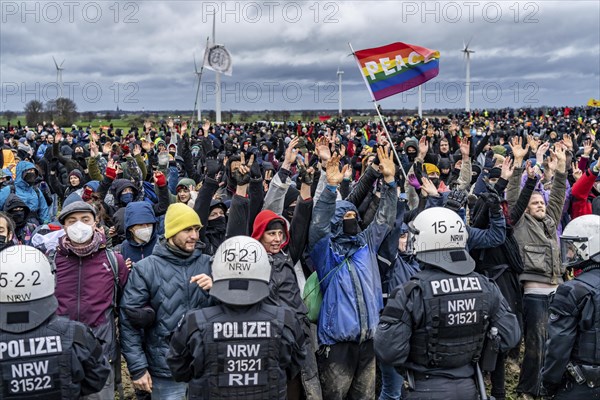 Violent clashes between thousands of demonstrators and the police, after a demonstration against