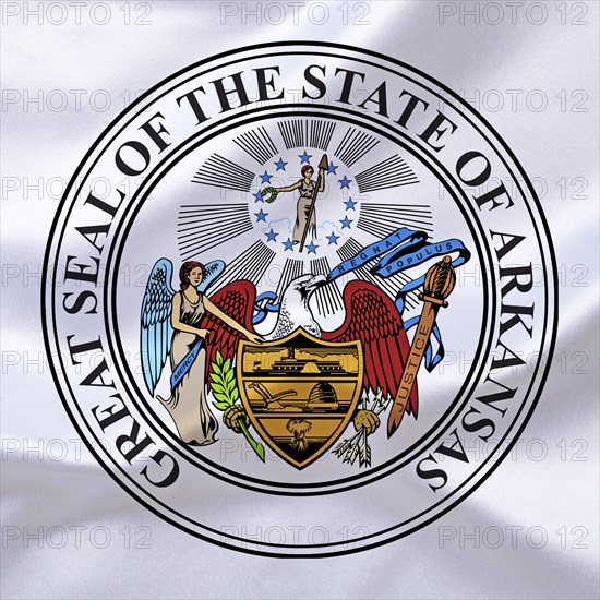 USA, The coat of arms of Arkansas, State of the USA, Studio, North America
