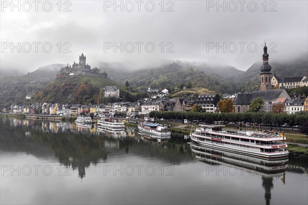 Fog in Cochem on the Moselle, Reichsburg, 01.10.2020