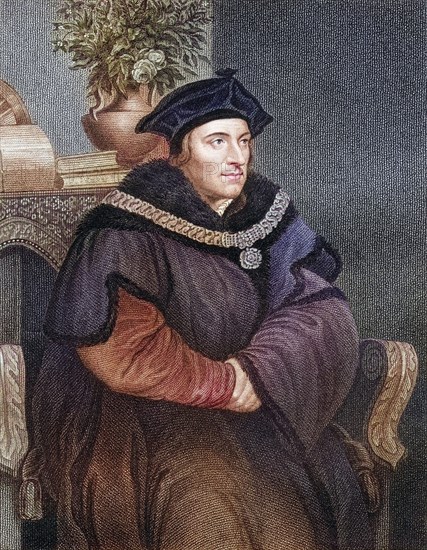 Sir Thomas More alias Saint Thomas More, 1477-1535, English humanist, statesman, Chancellor of