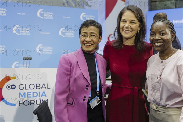 Annalena BÃ¤rbock (Alliance 90/The Greens), Federal Foreign Minister meets Maria Ressa and Culton