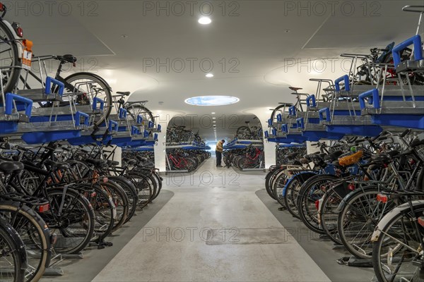 New bicycle car park at Amsterdam Central station, Stationsplein, space for around 7000 bicycles,