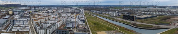 Construction site Flugfeld-Klinikum Böblingen, shell. The new hospital is set to replace the old