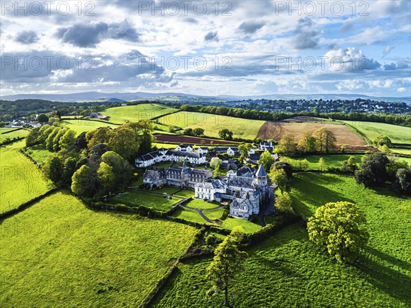 The Priory from a drone, Abbotskerswell Priory, Retirement Village, Abbotskerswell, Newton AbbotThe