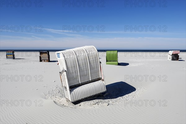 Beach coasts on the island of Amrum, Norddorf, 15.06.2020