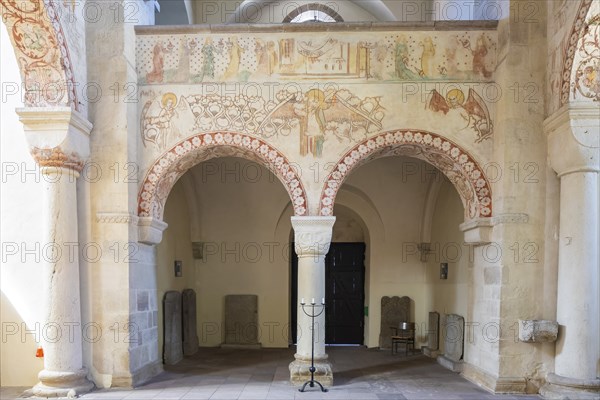 Benedictine monastery Bursfeld on the Weser near Hannoversch Münden. Bursfelde Monastery is a