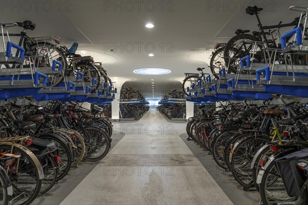 New bicycle car park at Amsterdam Central station, Stationsplein, space for around 7000 bicycles,