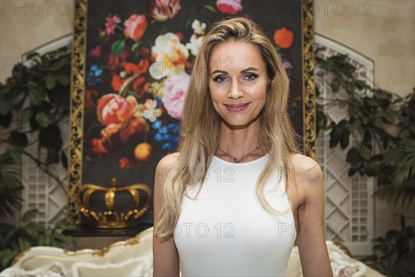 Jenice aka Franziska Czurratis at the presentation of the furniture and homewear collection Pompöös
