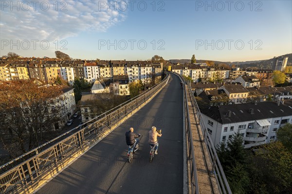 The Nordbahntrasse, a cycle path, footpath, on a former 22 km long railway line, along the