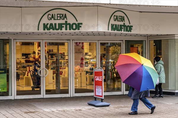 Galeria Kaufhof department stores' in the city centre of Duisburg, on Düsseldorfer StraÃŸe, is