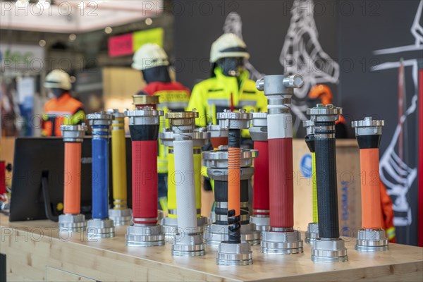 Hose couplings, Interschutz 2022 trade fair in Hanover, the world's largest trade fair for fire,