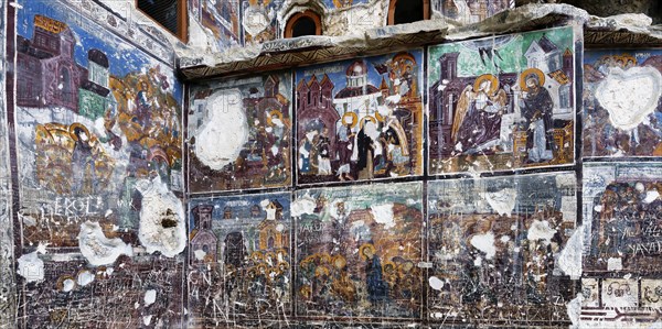 Greek Orthodox Sumela Monastery, Frescoes, Trabzon, Turkey, Asia