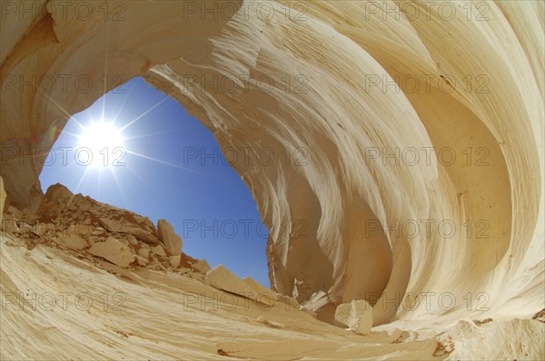 Egypt, White Desert, bizarre sandstone cliffs, Middle East, Africa