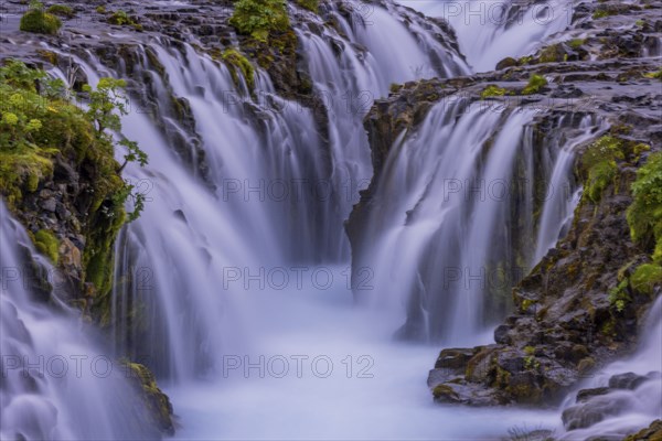 Bruarfoss, blue water, waterfall, Iceland, Europe