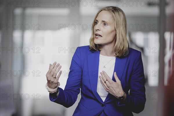Marie-Christine Ostermann, President of the Association of Family Entrepreneurs, recorded during an