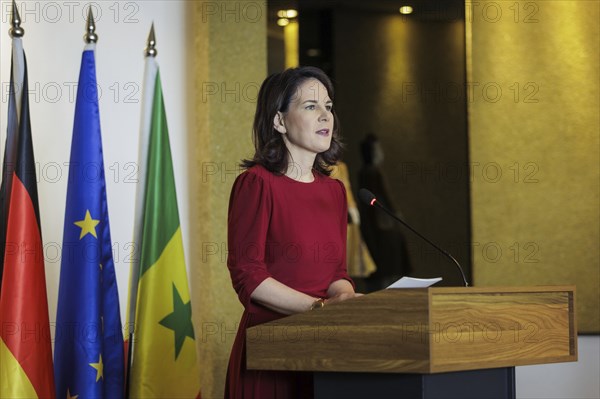 Annalena BÃ¤rbock (Alliance 90/The Greens), Federal Foreign Minister, pictured during a meeting