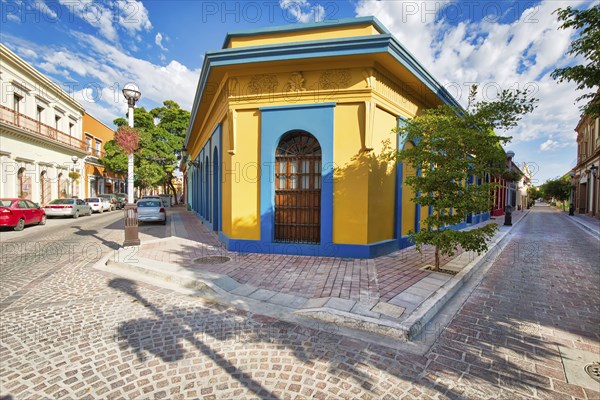 Mexico, Mazatlan, Colorful old city streets in historic city center, Central America