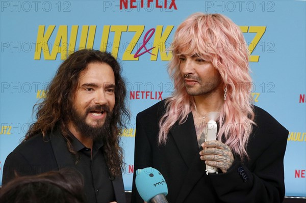 Bill Kaulitz and Tom Kaulitz at the premiere of the Kaulitz & Kaulitz (Netflix) reality series at