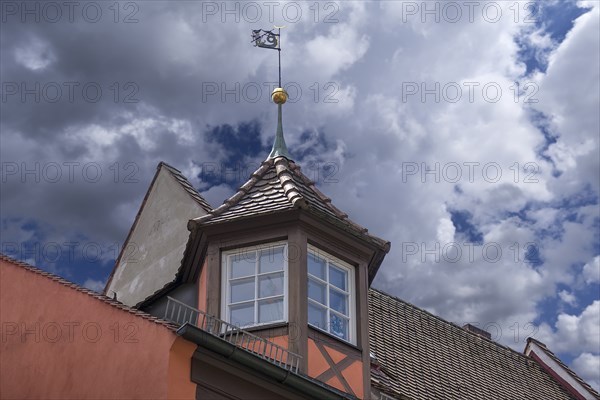 Historischer Turmerker, WeiÃŸgerbergasse 21, Nuremberg, Middle Franconia, Bavaria, Germany, Europe
