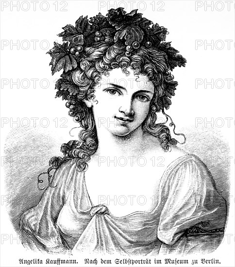 Angelika Kauffmann, artist, paintress, self-portrait, Switzerland, Italy, Lombardy, Como, Academy
