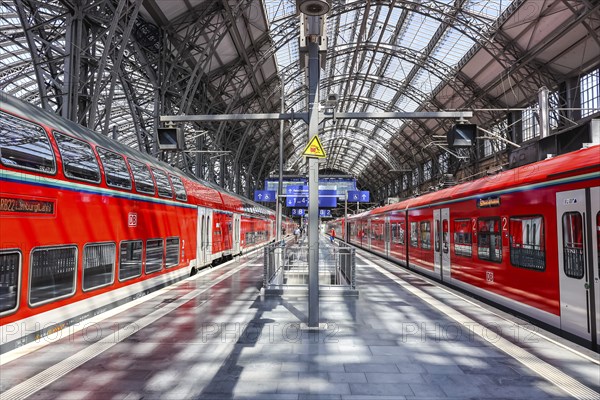 DB Regio Deutsche Bahn regional trains Local public transport at Frankfurt Central Station,
