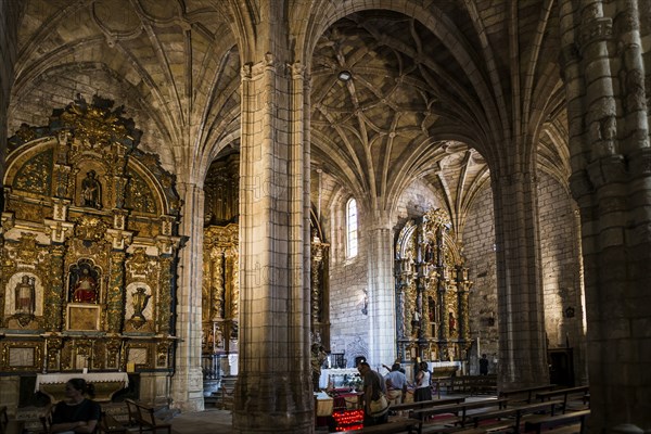 Interior view, church, La Puerta de las Gentes, San Vicente de la Barquera, Cantabria, Spain,