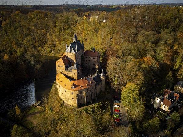 Kriebstein Castle in Autumn