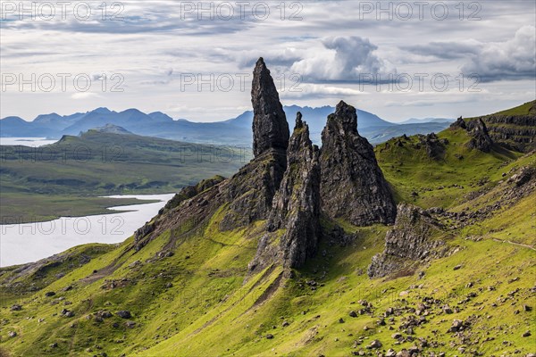 Rock Needles Old Man of Storr, Isle of Skye, Inner Hebrides, Scotland, United Kingdom, Europe