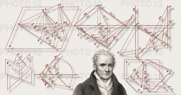 Gaspard Monge, Comte de Péluse, 1746 â€“ 1818, French mathematician, descriptive geometry