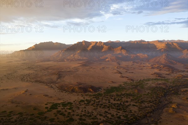 Ugab River and Brandberg, Erongo, Namibia, Africa
