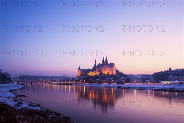 Meissen silhouette in winter