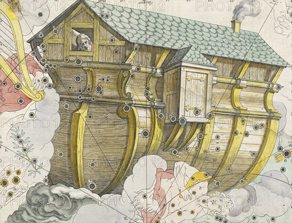 Noah's Ark, Argo Navis or Ship of the Argonauts, from Coelum Stellatum Christianum, Christian